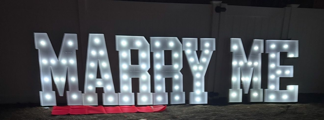MARRY ME LETTERS