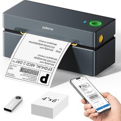 2025 New Version: POLONO Bluetooth address thermal printer