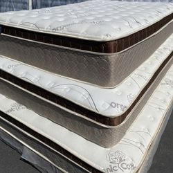 Queen Organic Cloud Edition Europillow Top 12inch Matres!!