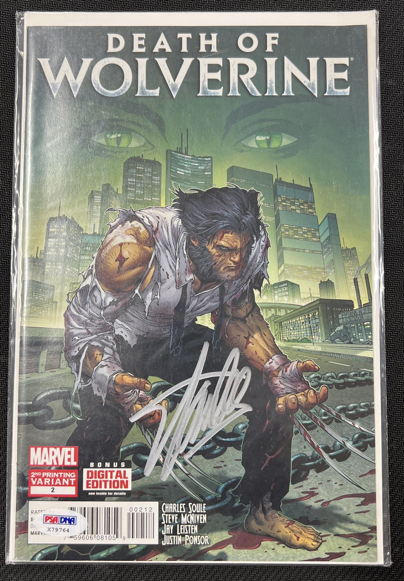 PSA/DNA Authentic Stan Lee Autograph Death Of Wolverine Comic Book
