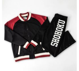 Authentic Brand New Slam Dunk Shohoku High School Jersey Jacket and Pants Official Set Size XL Japan US L