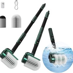 Minthouz Electric Spin Scrubber - 74W High Power, Dual Speed Rotation (350-450 RPM), Extendable 42-Inch Pole, Digital Battery Display, Multi-Purpose B