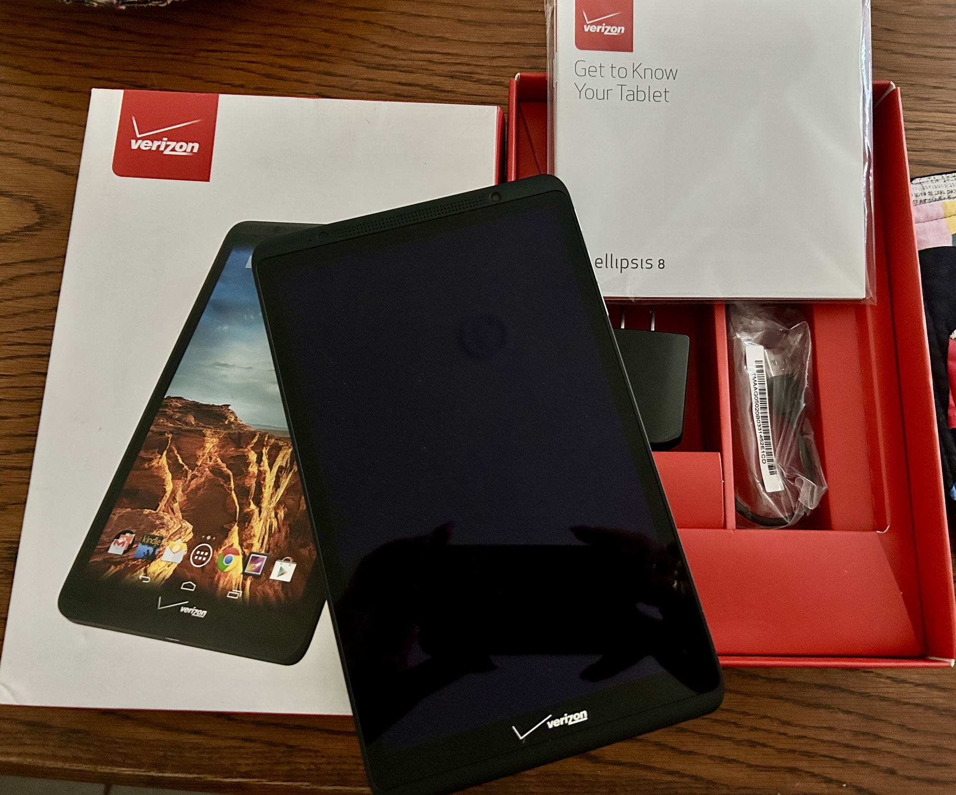 Verizon Ellipses 8 Black Tablet Brand new