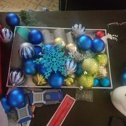 Blue Christmas Ornaments