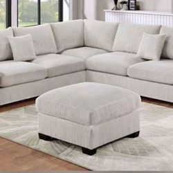 BRAND NEW SECTIONAL SOFA SET WITH OTTOMAN INCLUDED $599