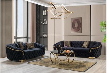 Lupino Velvet Sofa & Loveseat Brand New ,Free delivery same day $49 Down Payment 