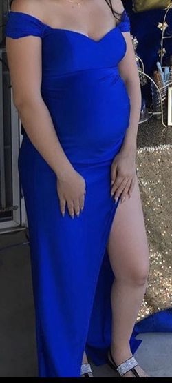 ROYAL BLUE LONG DRESS