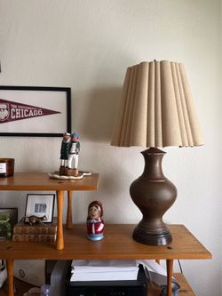 Large vintage brass lamp