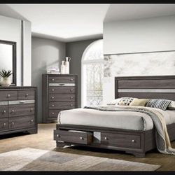 Brand New Queen Size Modern Bedroom Set 