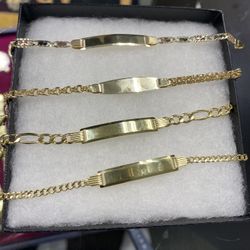 10k Gold Baby Bracelets 