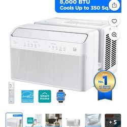 Midea 8,000 BTU Smart Inverter U-Shaped Window Air Conditioner / Dehumidifier