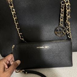 Michael Kors Purse And Matching Wallet 