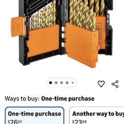 29pc Titanium Drill Bit Set