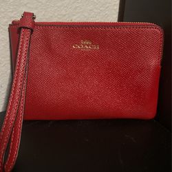 Red Coach  Wallet 