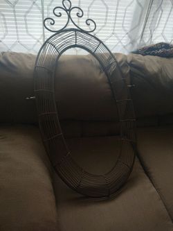 Old metal braided frame  have mirror insert if u want