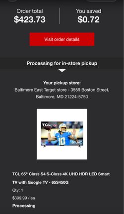TCL 65” Smart TV