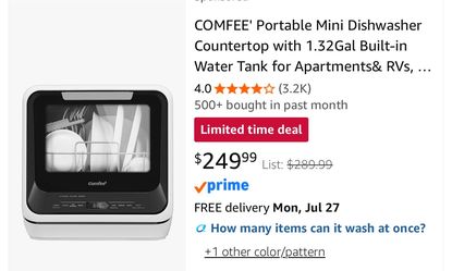 Portable Dishwasher