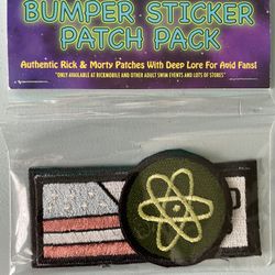Rick And Morty Bumper Sticker Patch Pack Rickmobile Exclusive RARE!