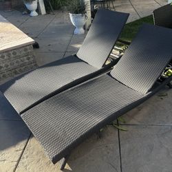 Set Of Pool Loungers 