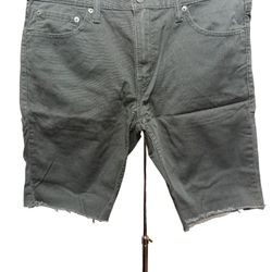 Levi’s 511 Size 32 Mens Grey Cutt off Denim Shorts Size