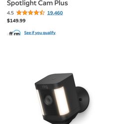 Ring Spot Light  Camera 