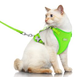 Supet Cat Harness And Leash For Walking Escape Proof, Adjustable Harness For Cats, Easy Control Small Cat Harness For Kitten And Dogs S G