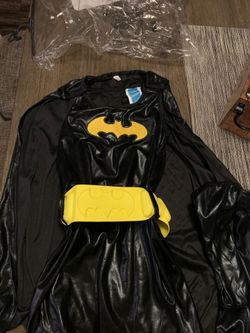 Kids Bat girl dress, belt, cape and boot covers
