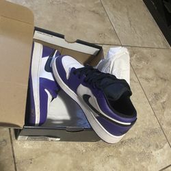 Purple Jordan 1 Lows 