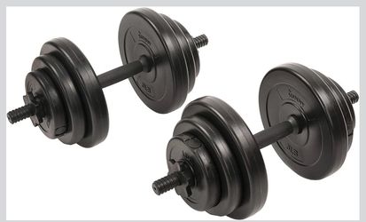 Vinyl 40 Lb Dumbbell Set