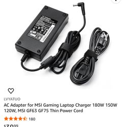 AC Adapter For MSI Gaming Laptop Charger 