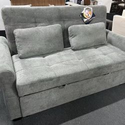 Dark green sofa bed，$320