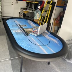 Poker Table With Chips 