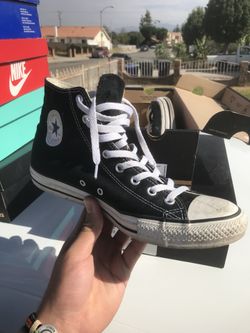 Size 9.5 Converse All Star Hi Black