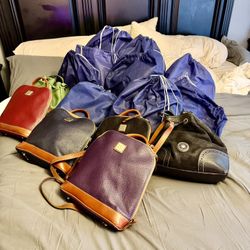 14 Dooney & Bourke Handbags & Backpacks Collection - Various Colors
