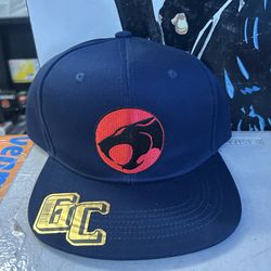 Embroidered  adjustable Thundercats logo Hat in navy blue