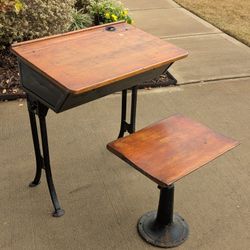 Antique School Desk 
