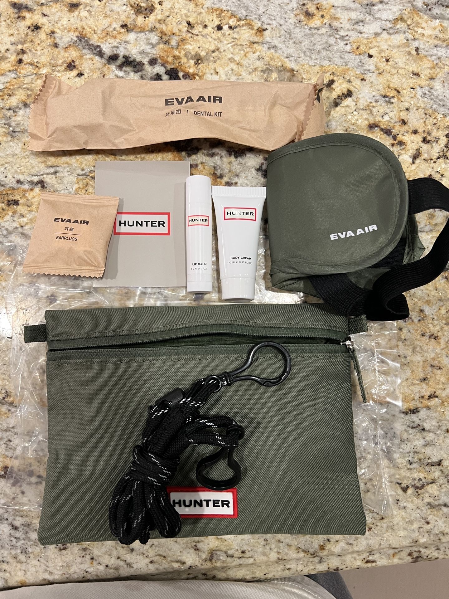 Hunter Travel Crossbody Bag with EVA air travel Kit