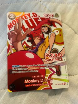 Monkey D. Luffy One Piece Round 1 US English Promo Card OP16-095 - NM
