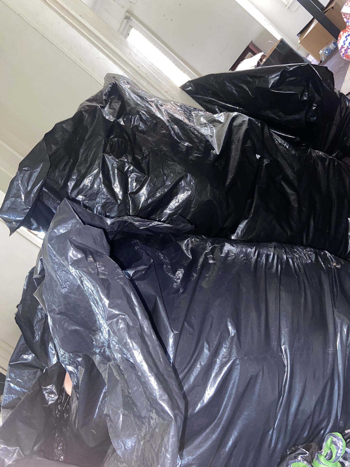 3 Full Black Bags Of Clothing