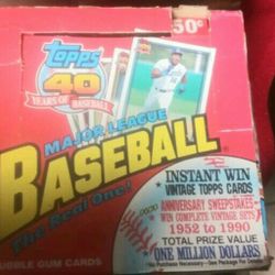 1991 Topps Unopened Baseball Cards