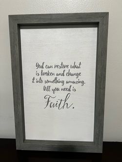 Religious Framed Wall Art Signs