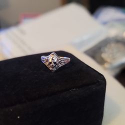 PSCL 925 SKULL RING size 8