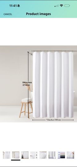 White Shower Curtain