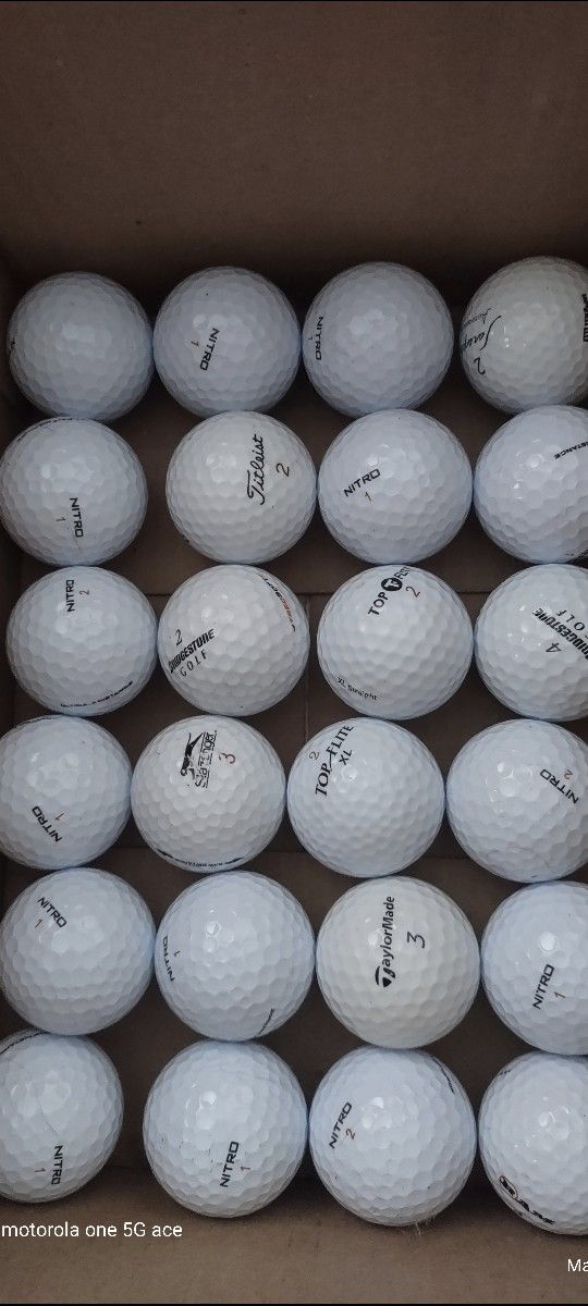 NEW THREE DOZEN GOLF BALLS ,ASSORTED BRANDS