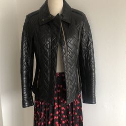 Cole Haan Collection Leather Jacket Size 2 (small)
