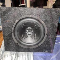 10 Inch Boss subwoofer and Boss amplifier