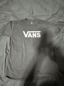 black vans shirt large 