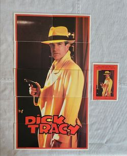 Dick Tracy Movie Sticker Card Set 1990 Topps