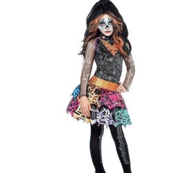 Skelita Girl Costume Size Small