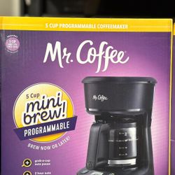 Mr. Coffee 5 Cup Mini-Brew Coffee Maker $14.99